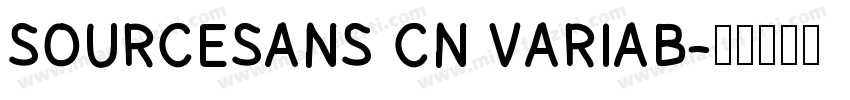 SOURCESANS CN VARIAB字体转换